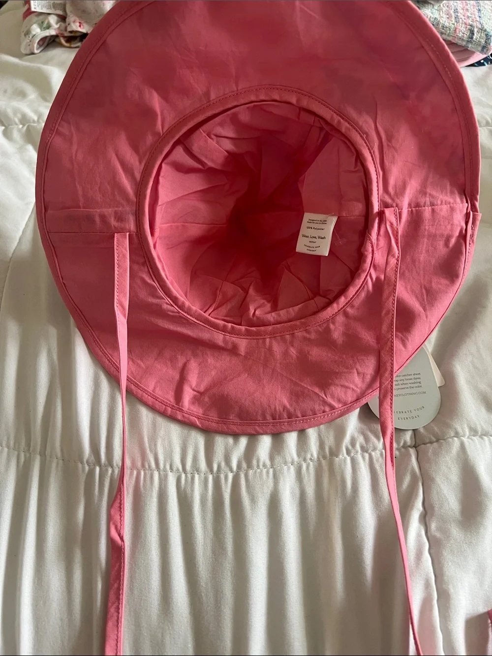 Sweet Honey Girls' Pink & Navy Floral Chateau Sun Hat